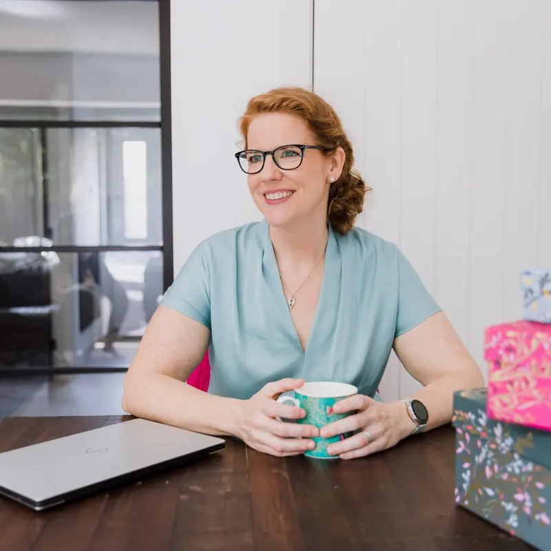 Rebecca Jabbar, spokesperson and media trainer, at her desk